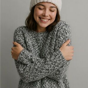 Cliche Cozy Gray Women's Sweater